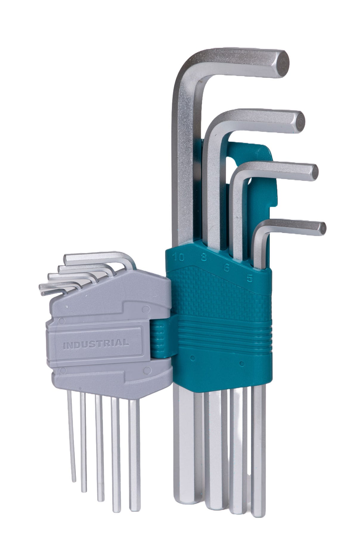 Set 9 chei imbus hexagonale TOTAL Industrial - 1.5-10mm-Cr-V, 4, atomico.ro