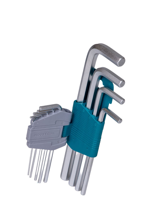 Scule si unelte de mana, Set 9 chei imbus hexagonale TOTAL Industrial - 1.5-10mm-Cr-V, 5, atomico.ro