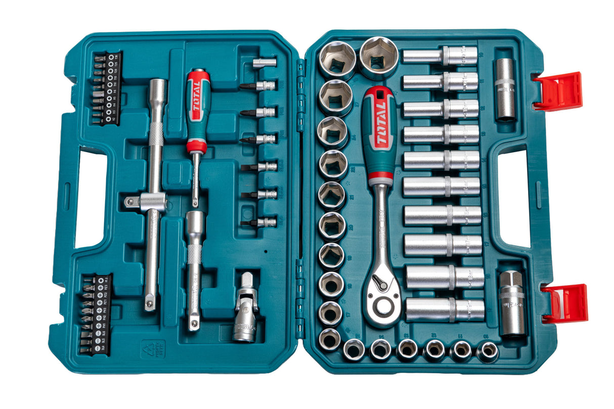 Trusa de chei tubulare TOTAL 62 piese, 2, atomico.ro