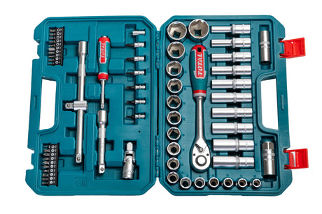 Scule si unelte de mana, Trusa de chei tubulare TOTAL  62 piese, 2, atomico.ro