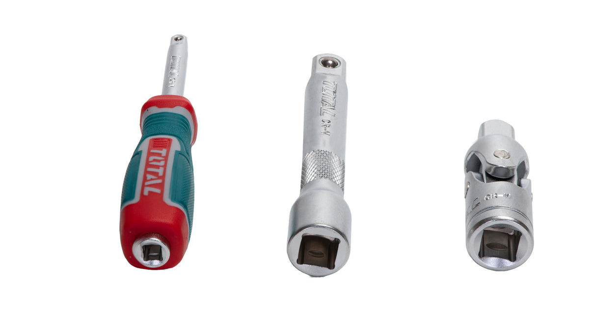 Trusa de chei tubulare TOTAL 62 piese, 4, atomico.ro