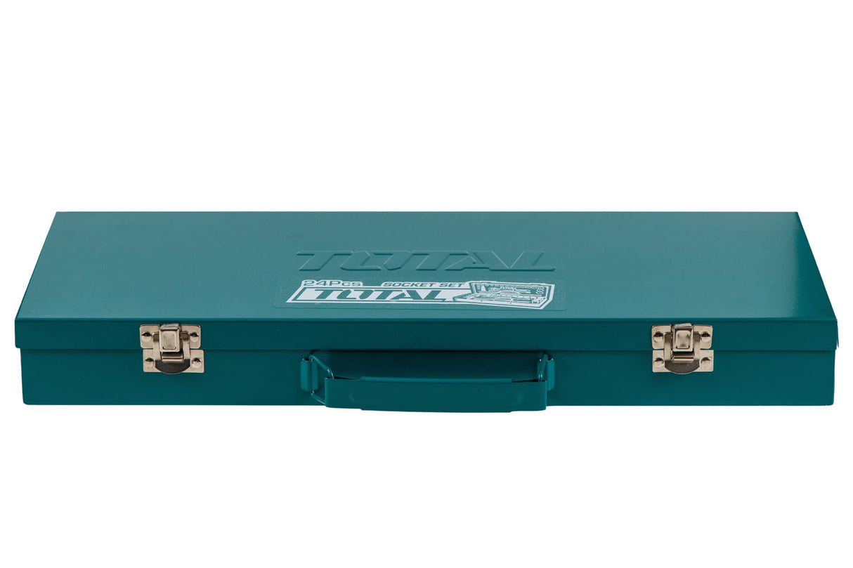 Trusa de chei tubulare TOTAL Industrial- 1/2" cu antrenor - 24 piese, 4, atomico.ro