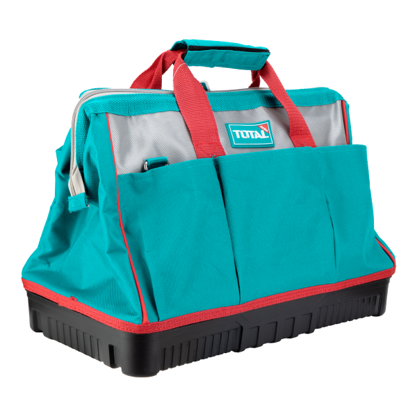 Geanta scule TOTAL 16", poliester 1680D, baza rigida, capacitate 20 kg, curea umar, 6, atomico.ro