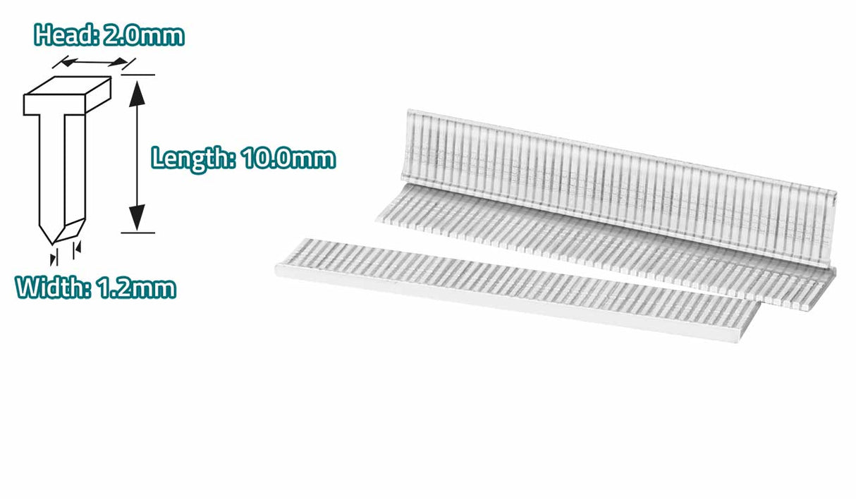 Cuie TOTAL L10mm, W1.2mm pentru pistol pneumatic, 1, atomico.ro