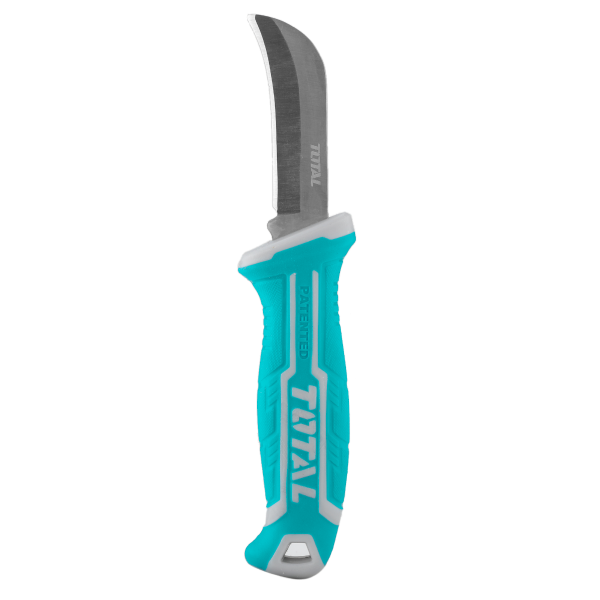 Cutit dezizolat cabluri TOTAL 200 mm, lama curbata, inox, cu protectie, 2, atomico.ro