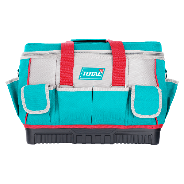 Geanta scule TOTAL 16", 25 buzunare, poliester 600D/1680D, baza rigida, curea umar, 1, atomico.ro