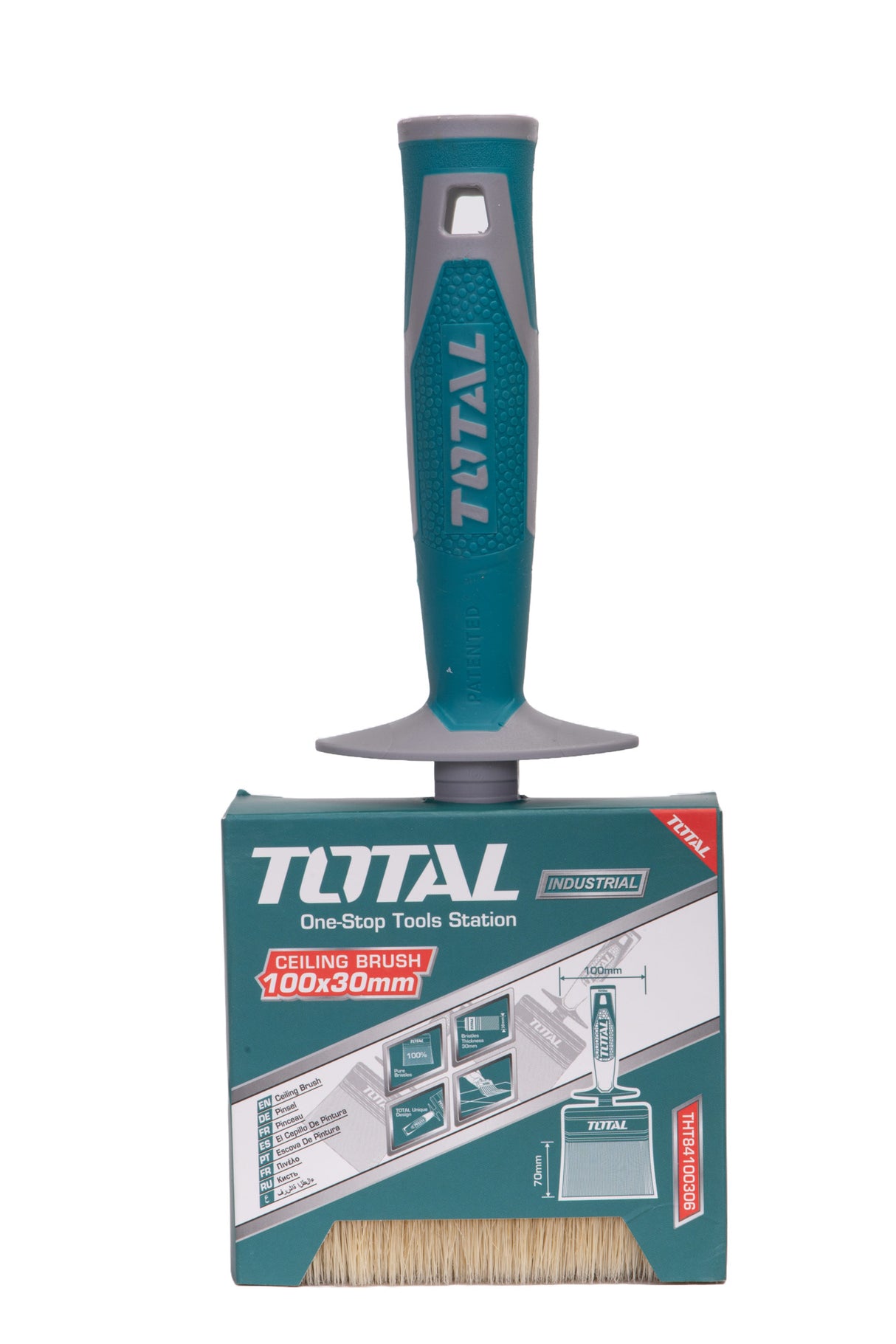 Pensula vopsit tavan Total Industrial - 4"-100*30mm, 1, atomico.ro