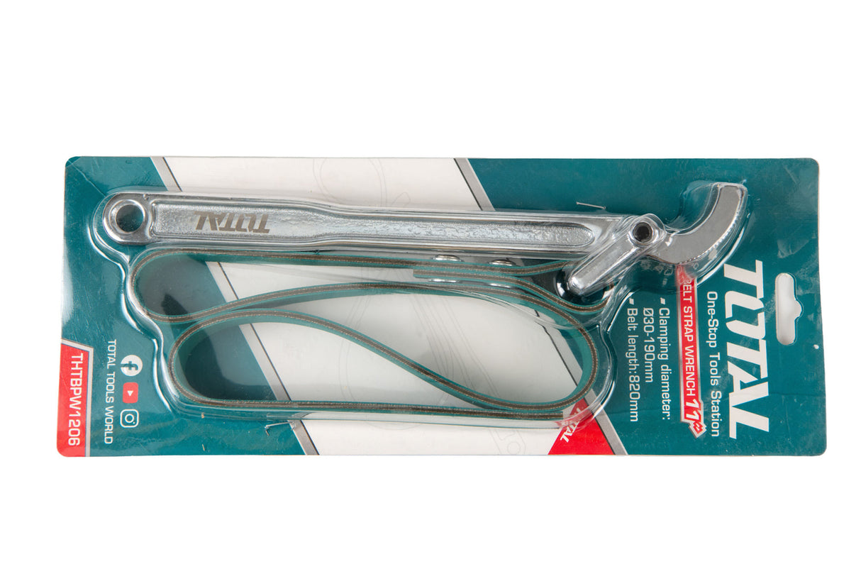 Cheie cu banda Total 11" 30mm-190mm, L 820mm, 3, atomico.ro