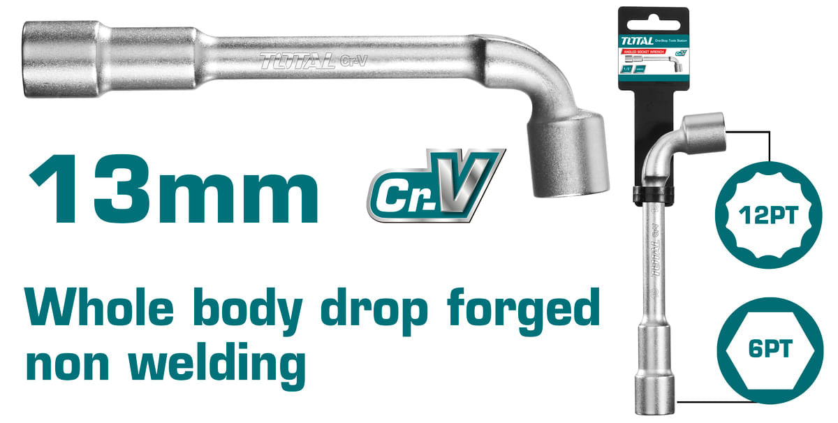 Cheie tubulara TOTAL tip L - 13mm INDUSTRIAL, 1, atomico.ro