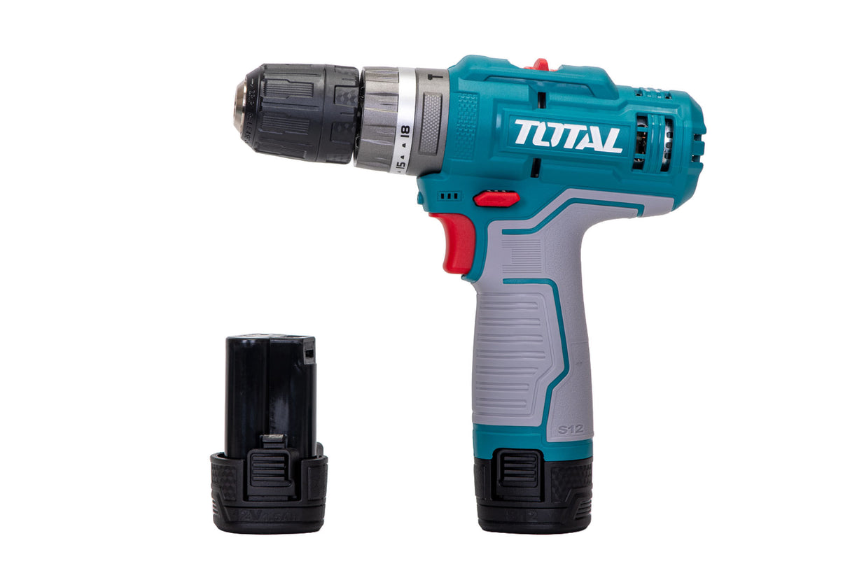 Masina de gaurit TOTAL cu percutie 12V-1.5Ah NU INCLUDE INCARCATOR, 1, atomico.ro