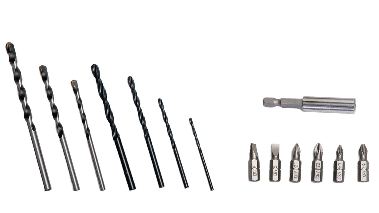 Masina de gaurit cu percutie TOTAL, 20v 2.0Ah, Li-Ion, 1500 rpm, 22500 bpm, 47 accesorii(include 2 acumulatori + 1 incarcator), 6, atomico.ro