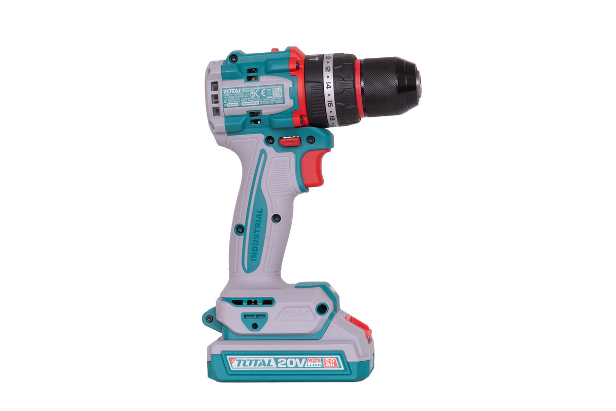 Masina de gaurit cu percutie si acumulator TOTAL 20V – 2.0Ah Li-Ion (2 acumulatori + 1 incarcator), 3, atomico.ro
