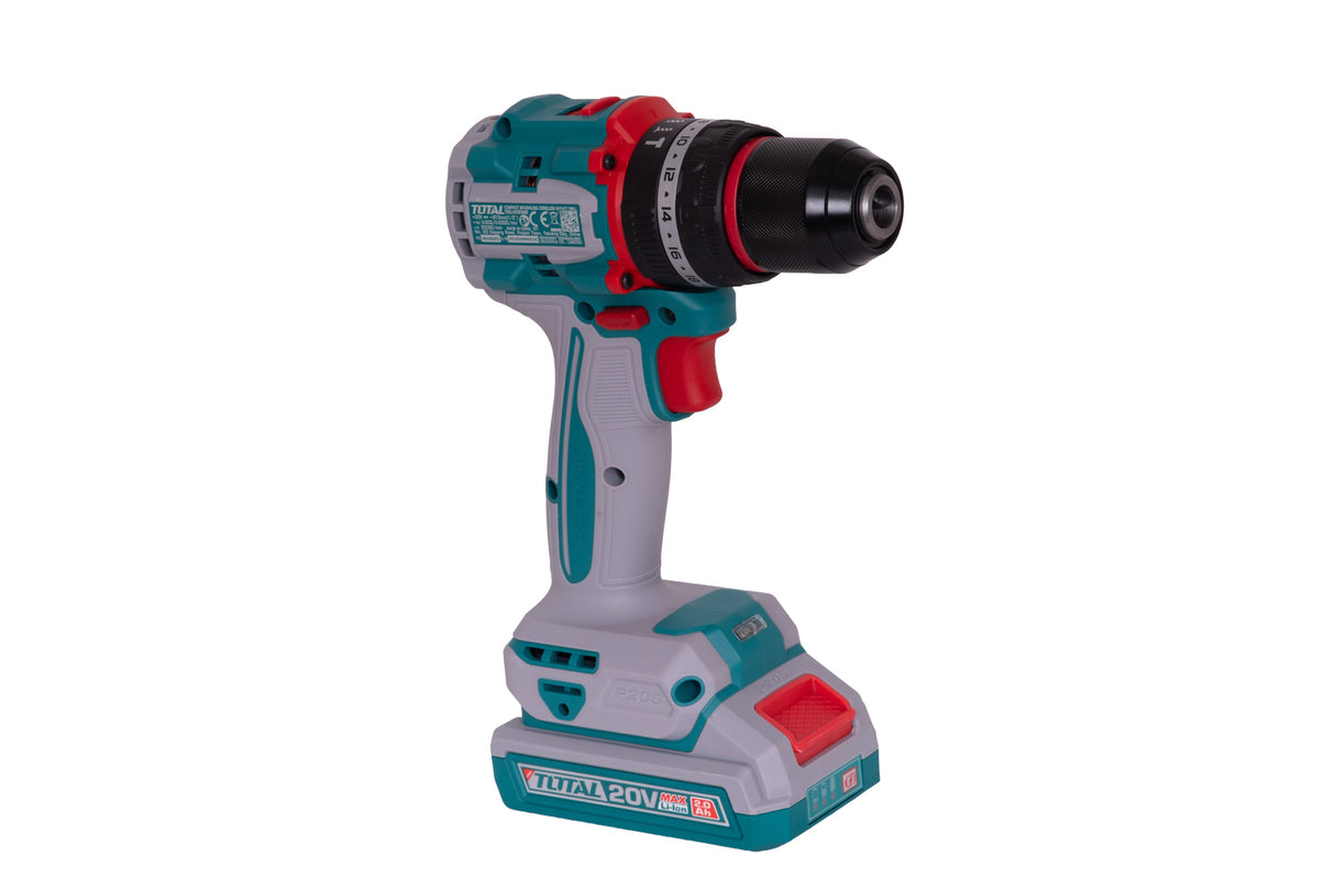 Masina de gaurit cu percutie si acumulator TOTAL 20V – 2.0Ah Li-Ion (2 acumulatori + 1 incarcator), 4, atomico.ro