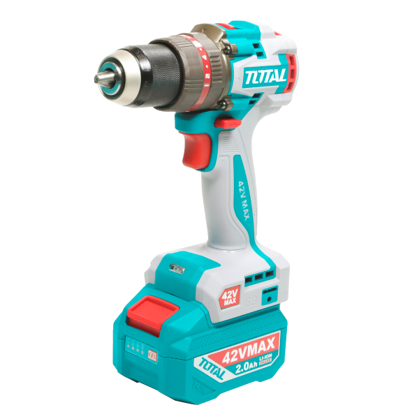 Masina de gaurit cu impact TOTAL 42V, 69 Nm, 47 accesorii (INCLUDE ACUMULATOR, INCARCATOR), 1, atomico.ro