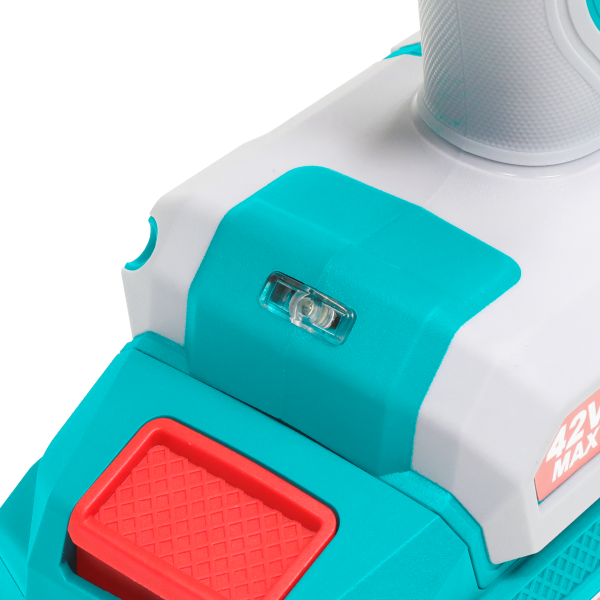 Masina de gaurit cu percutie TOTAL 42V, brushless, 69 Nm, mandrina metalica 13 mm, cu 47 accesorii, 2 acumulatori 2.0Ah si incarcator, 9, atomico.ro