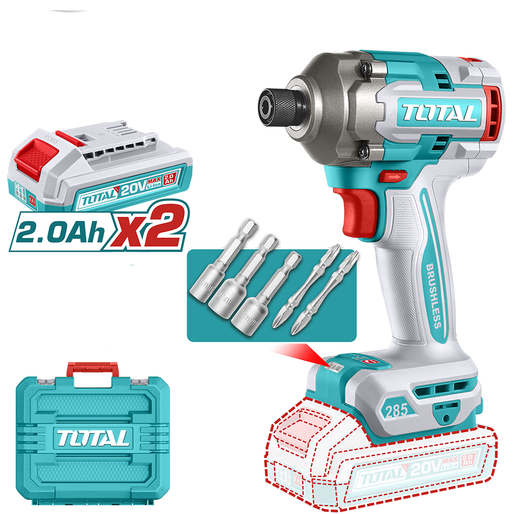 Masina de insurubat cu impact, 20V-2.0Ah, Li-Ion (include 2 acumulatori, 1 incarcator), 1, atomico.ro