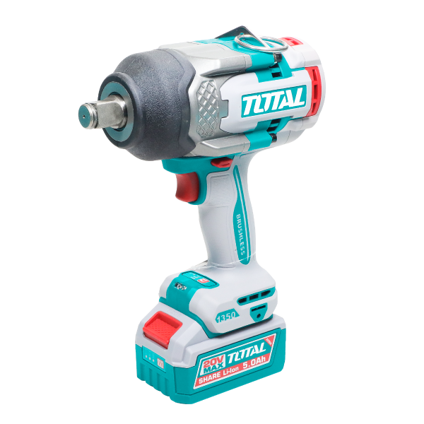 Masina de insurubat cu impact TOTAL 20V, 3/4", 1350 Nm, fara acumulator si incarcator, 1, atomico.ro