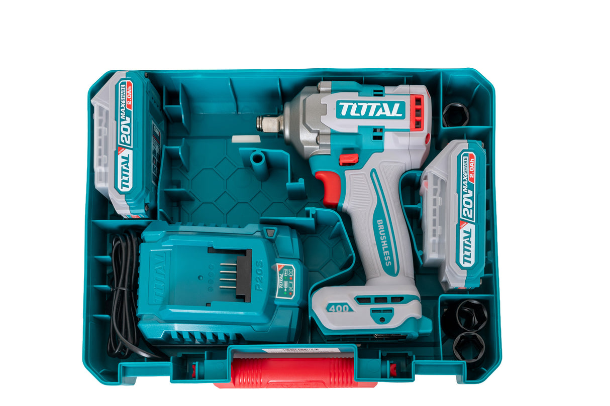 Masina de insurubat cu impact TOTAL cu acumulator 20V-2.0AH LI-ION include 2 acumulatori si 1 incarcator, 8, atomico.ro