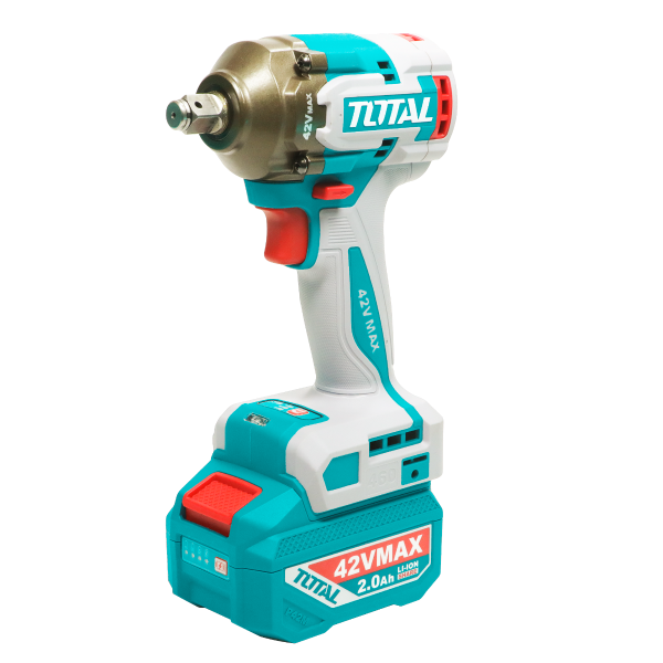Masina de insurubat cu impact TOTAL 42V, 1/2”, 460 Nm, brushless, cu 2 acumulatori 2.0Ah si incarcator, 5, atomico.ro