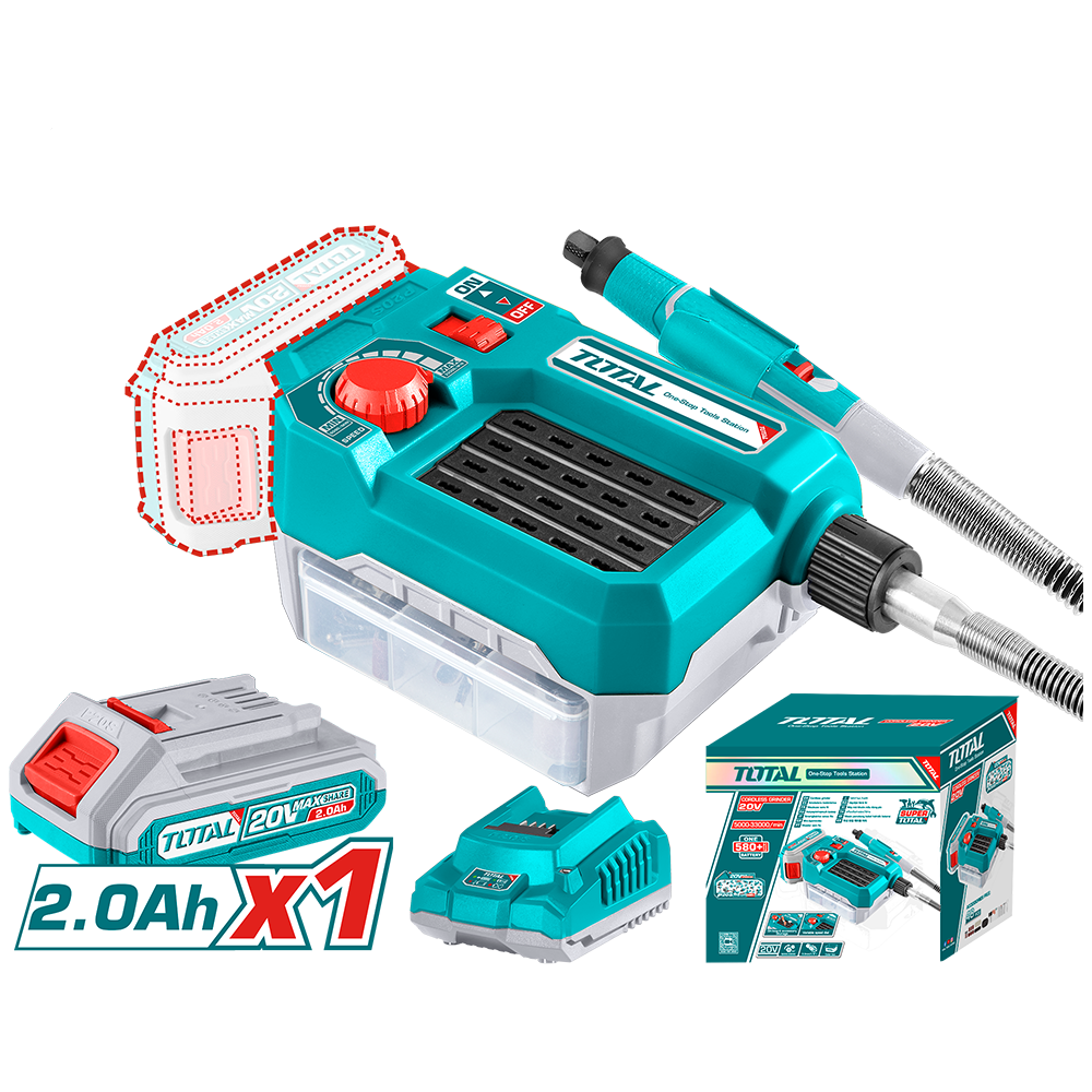 Mini polizor TOTAL 20V 2.0Ah (include acumulator si incarcator), 1, atomico.ro