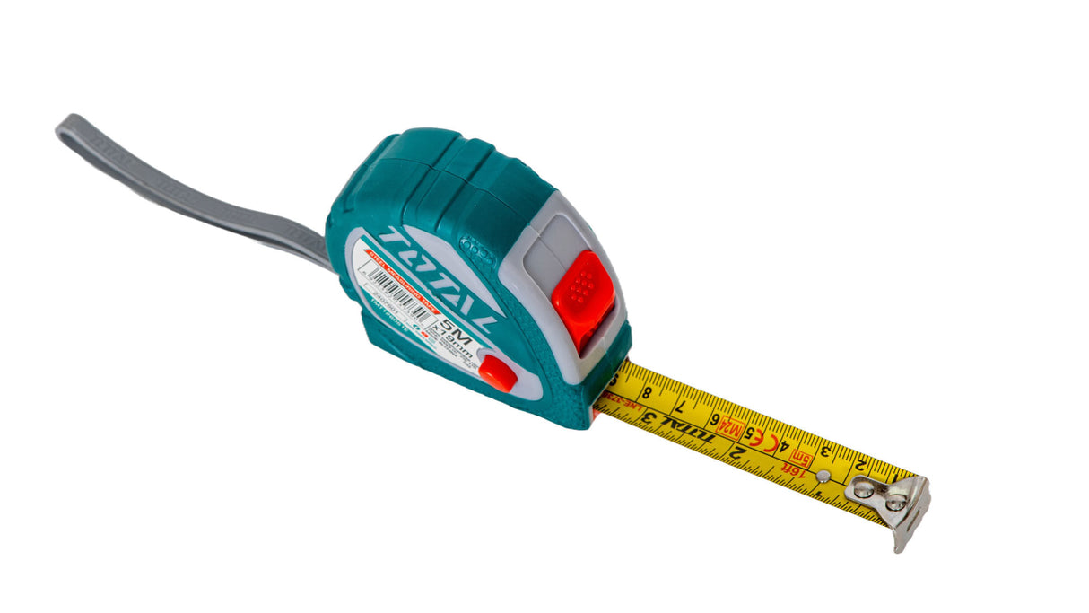 Ruleta TOTAL - 5m x 19mm - buton 3 functii, 3, atomico.ro