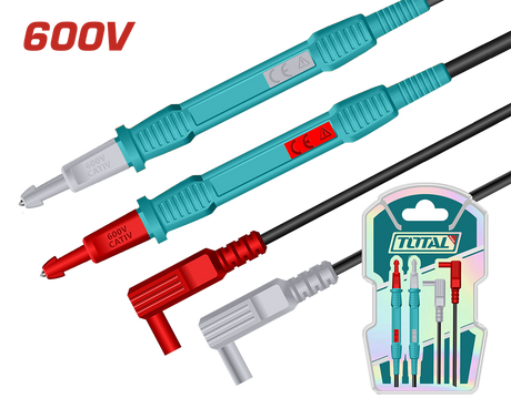 Scule si unelte de mana, Cabluri pentru multimetru TOTAL – 100 cm, CAT III 600V, 2, atomico.ro