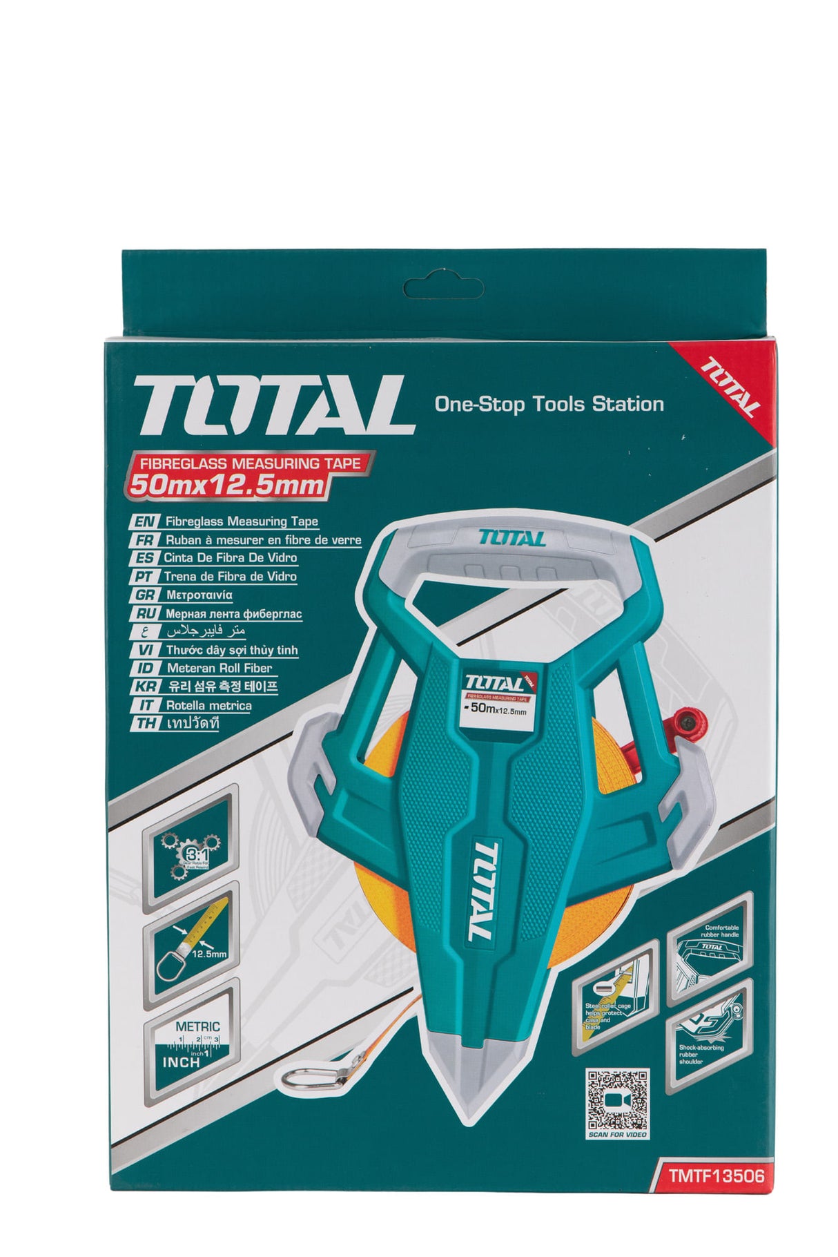 Ruleta Total, 50m x 12,5mm - eficienta 31, fibra sticla, 5, atomico.ro