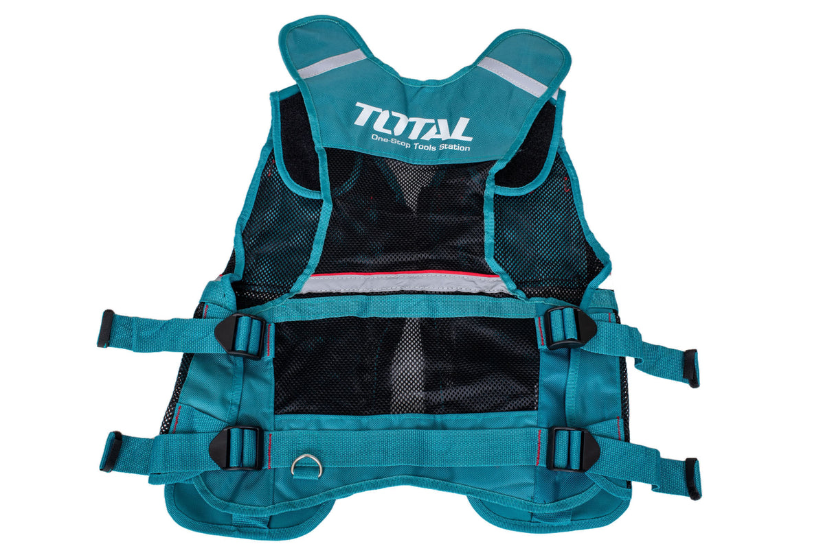 Set transport unelte TOTAL 5 piese rucsac, geanta, vesta, centura, suport bormasina, 4, atomico.ro