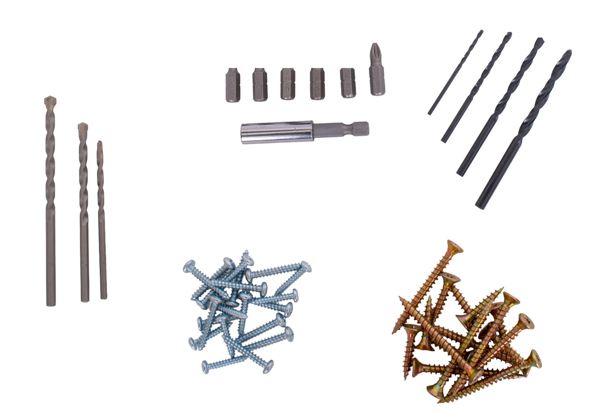 Kit Combo TOTAL 20V – Fierastrau circular, Slefuitor , Masina de gaurit cu percutie + 2 acumulatori 4.0Ah si incarcator, 12, atomico.ro