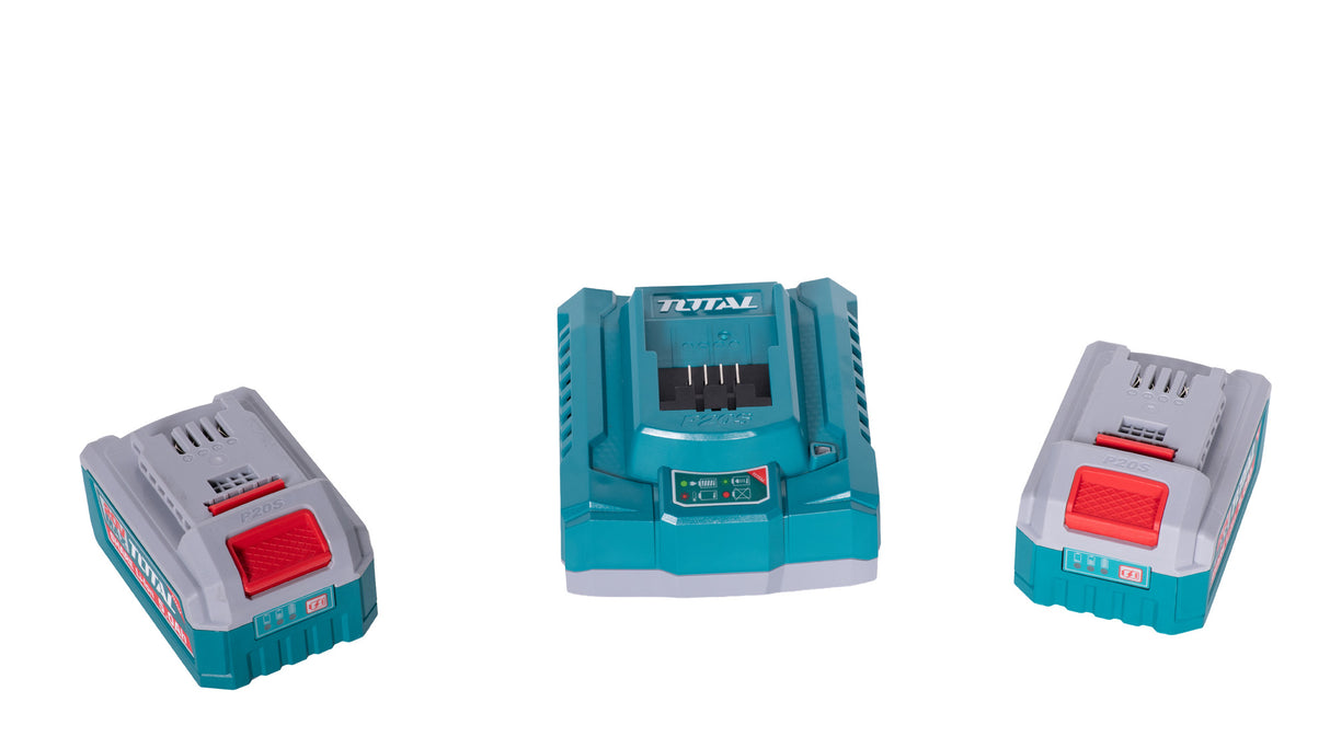 Kit Combo TOTAL 20V – Ciocan Rotopercutor, Masina de Gaurit cu Impact, Masina de Insurubat + 2 Baterii 5.0Ah si Incarcator, 12, atomico.ro