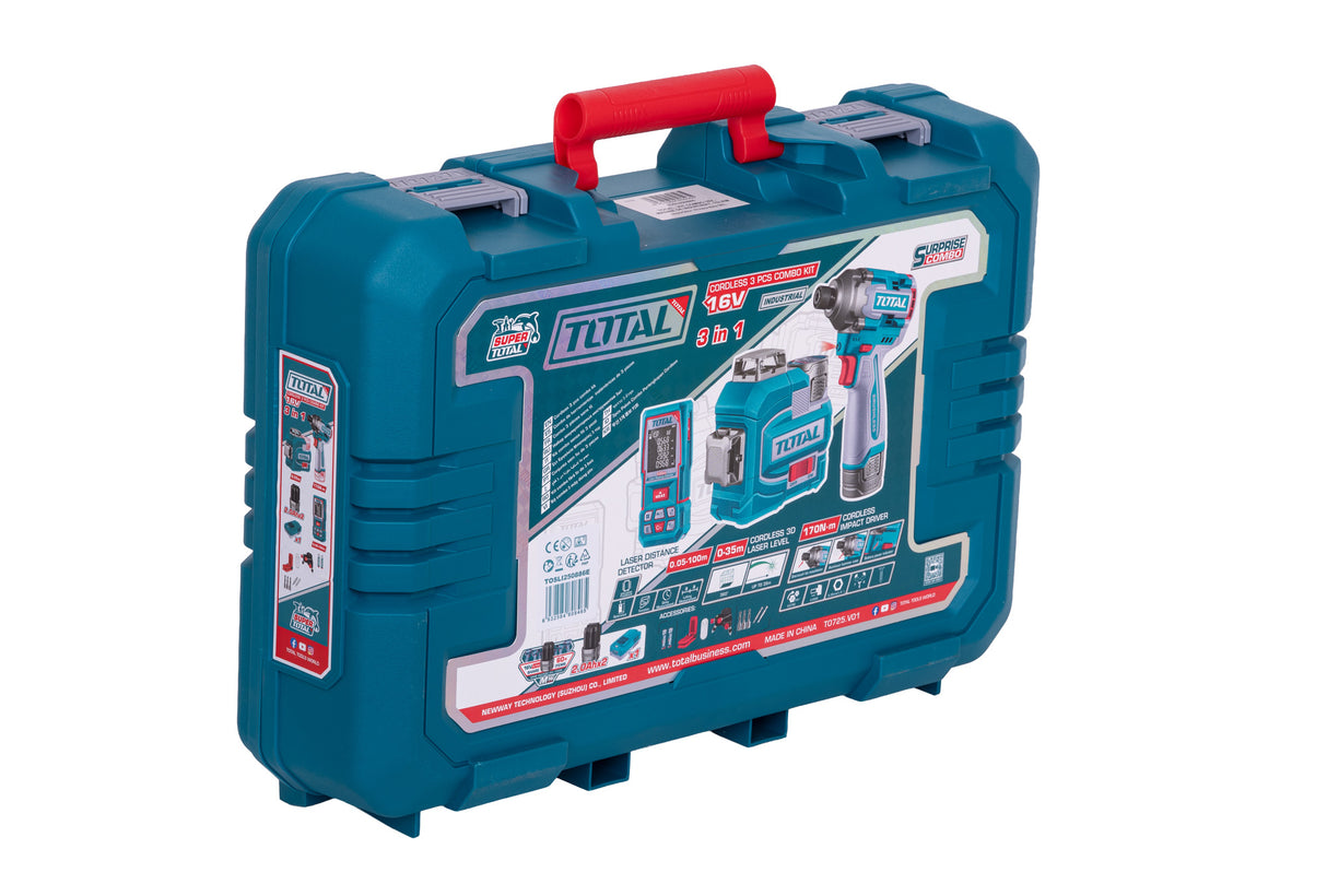 Kit combo TOTAL 16V – masina de insurubat, nivela laser 3D si telemetru laser, 2, atomico.ro