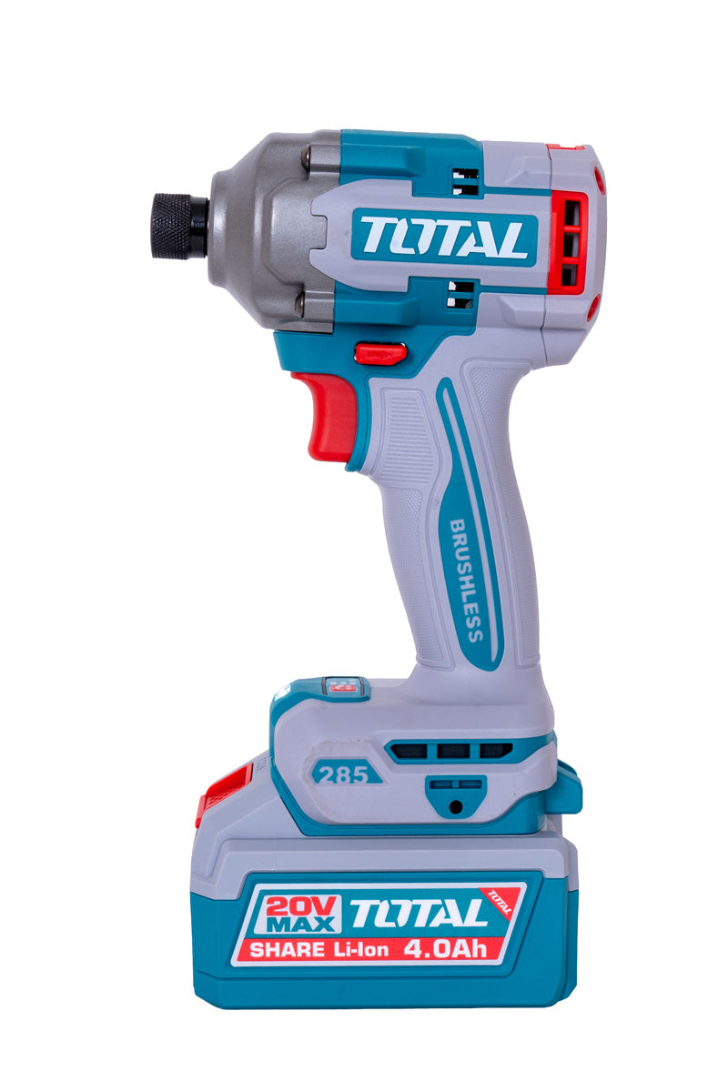 Kit Combo TOTAL 20V, Ciocan rotopercutor, Polizor unghiular, Masina de insurubat cu impact (include 2 acumulatori 4.0 Ah, incarcator si accesorii), 2, atomico.ro
