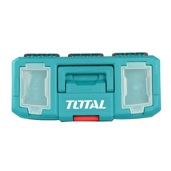 Cutie scule TOTAL 14", plastic PP, compartimente organizare, tava inclusa, 3, atomico.ro