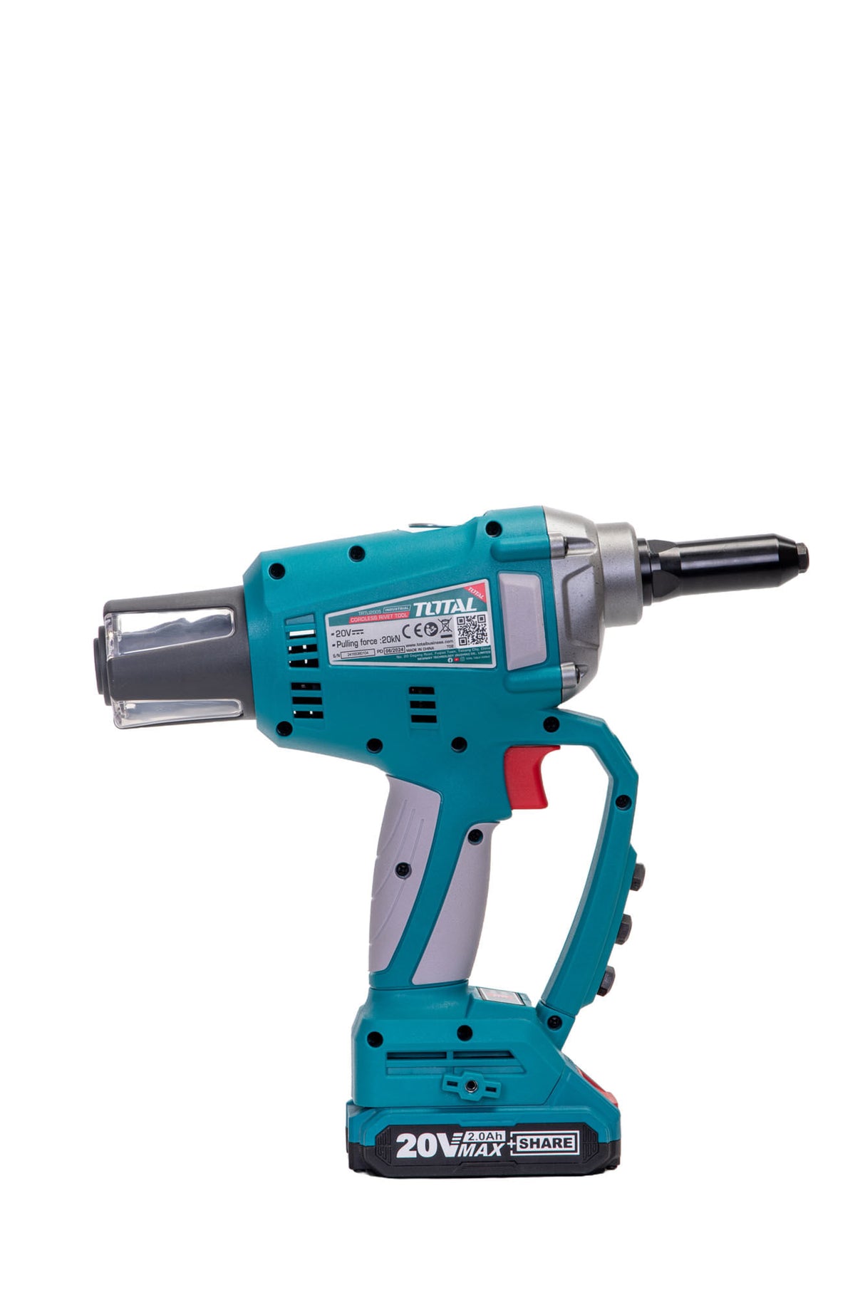 Pistol pentru nituri TOTAL 20V (NU INCLUDE ACUMULATOR) - Resigilat, 2, atomico.ro
