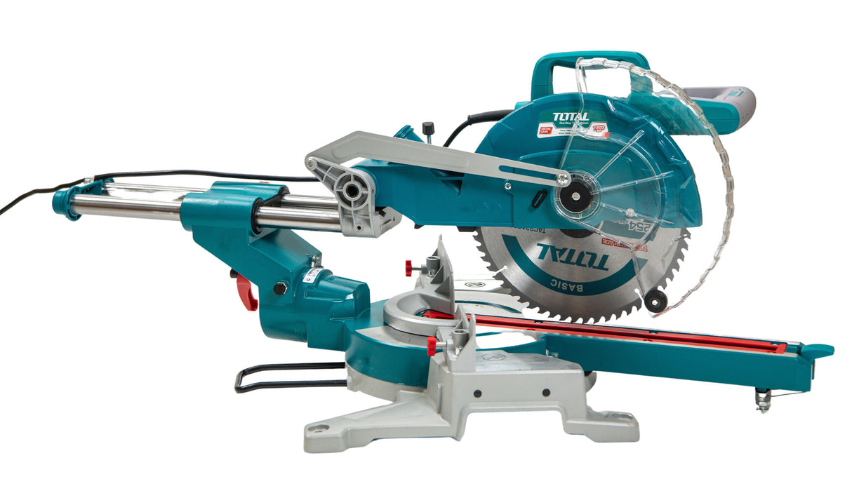 Fierastrau circular stationar TOTAL cu sanie de glisare, 1800W, 5300RPM, 255mm - Resigilat, 5, atomico.ro