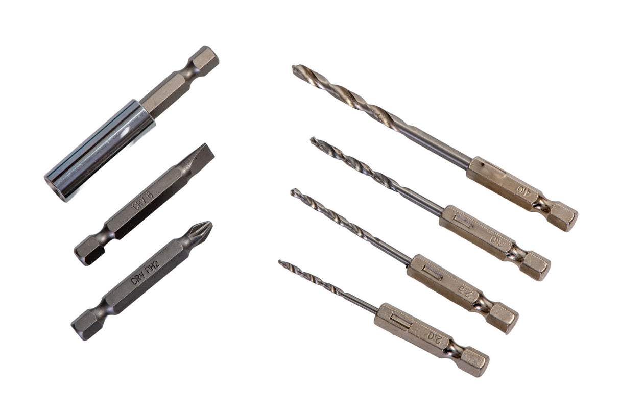 Surubelnita electrica TOTAL 8V LI-ION +ACCESORII, INCARCARE USB, 4, atomico.ro