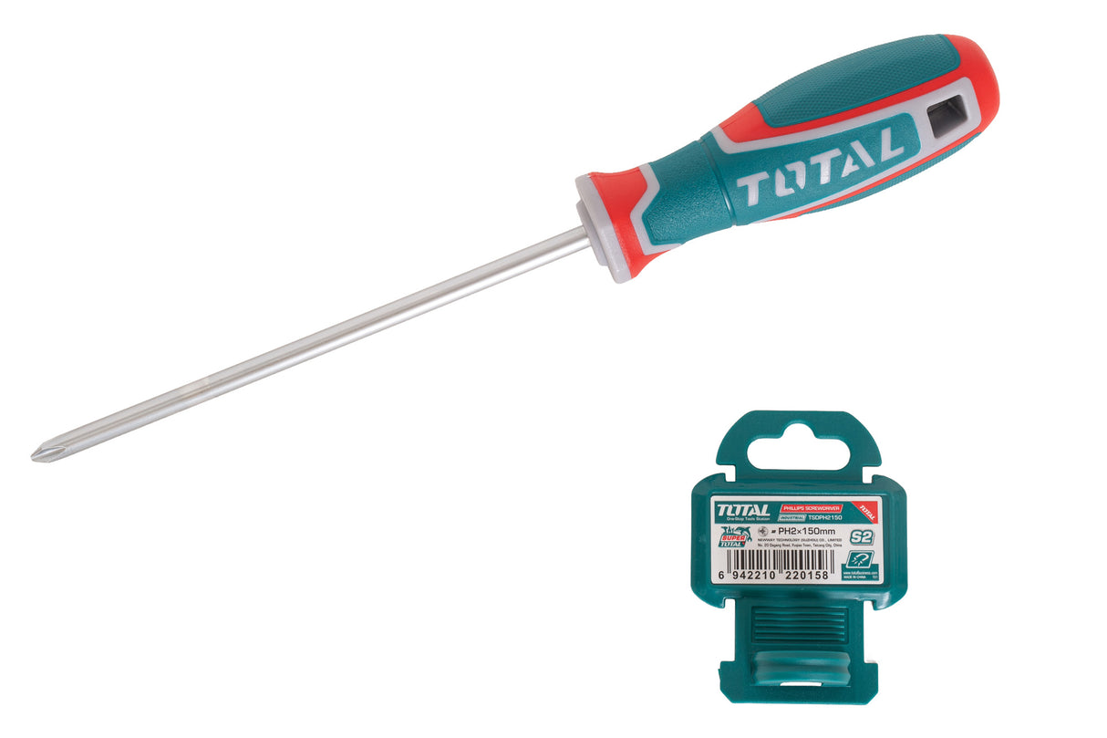Surubelnita TOTAL Industrial Phillips PH2, 6.0 mm, 150 mm, S2, 1, atomico.ro