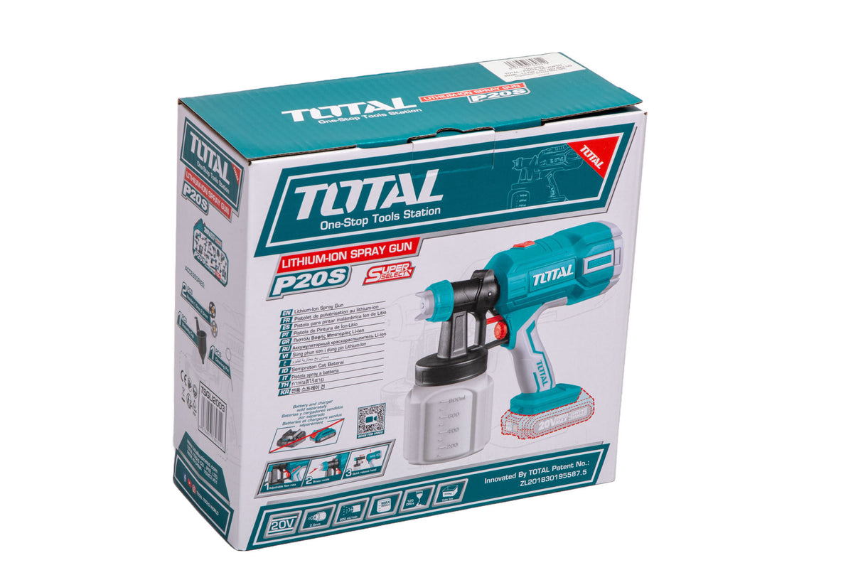 Pistol de vopsit TOTAL - 800ML - LI-ION - 20V NU INCLUDE ACUMULATOR SI INCARCATOR, 2, atomico.ro