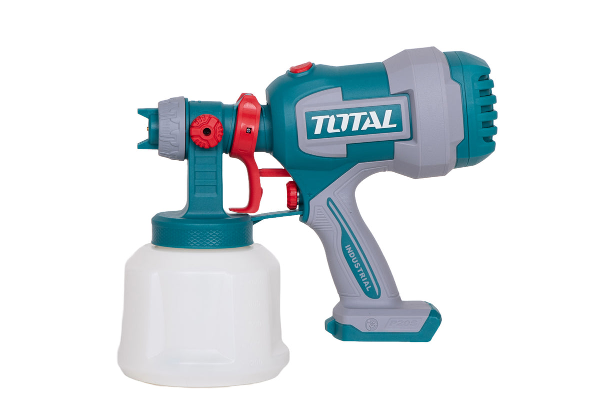 Pistol de vopsit TOTAL 20V Li-Ion, debit maxim 800 ml/min, rezervor 1000 ml, acumulatorul si incarcatorul se vand separat, 1, atomico.ro