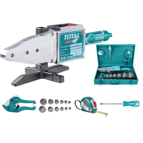 Magazin de bricolaj cu scule, utilaje, unelte si accesorii pentru casa, gradina si ferma - Atomico, Masina de sudat tevi termoplastice TOTAL Industrial - 800W/1500W, 3, atomico.ro