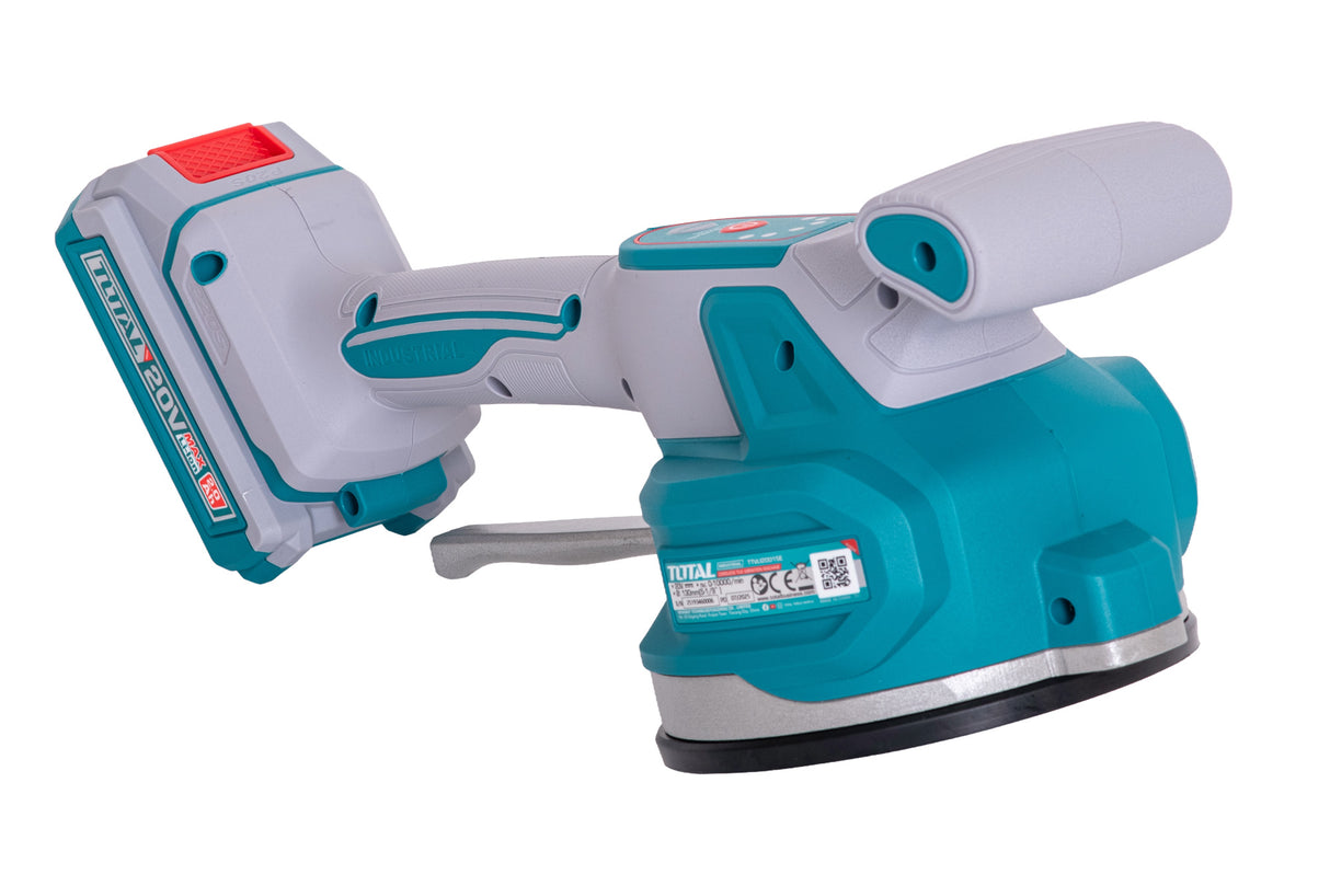 Vibrator cu ventuza pentru placi ceramice TOTAL – 20V, 60 kg, 6 viteze, set accesorii inclus (include acumulator si incarcator), 5, atomico.ro