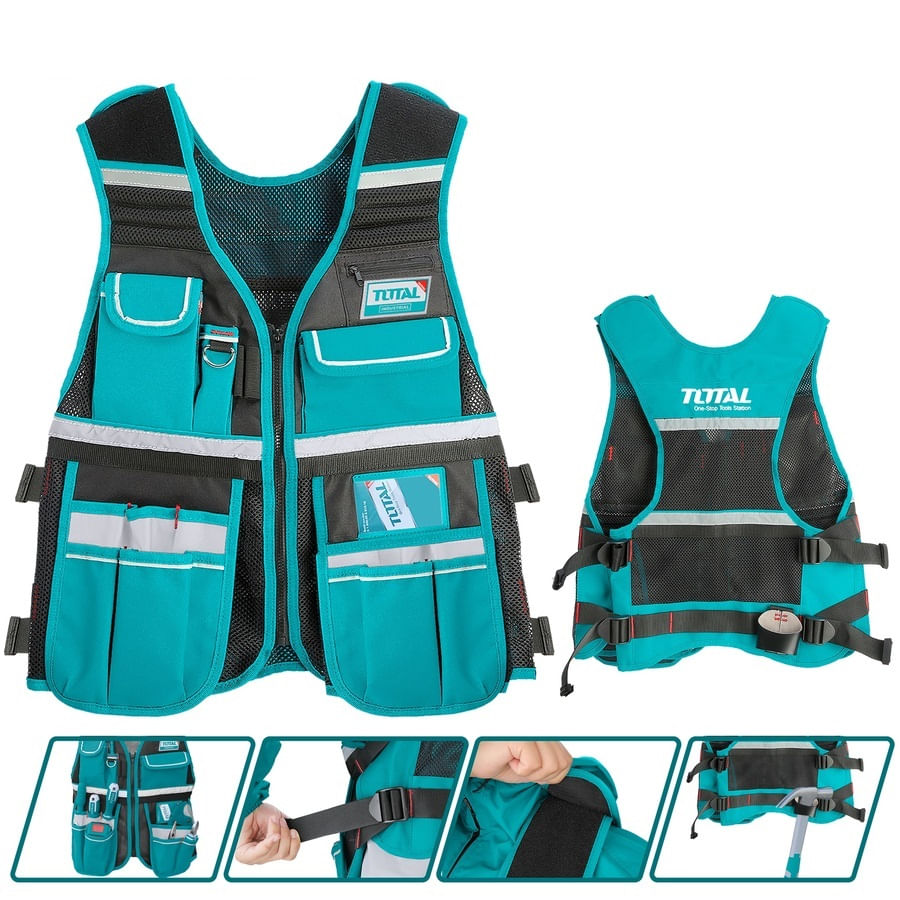 Vesta de lucru TOTAL marime ajustabila 42x60x3cm, 1, atomico.ro