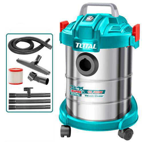 Aspirator TOTAL 800W, 12L, umed-uscat, filtru HEPA, rezervor metalic, 1, atomico.ro