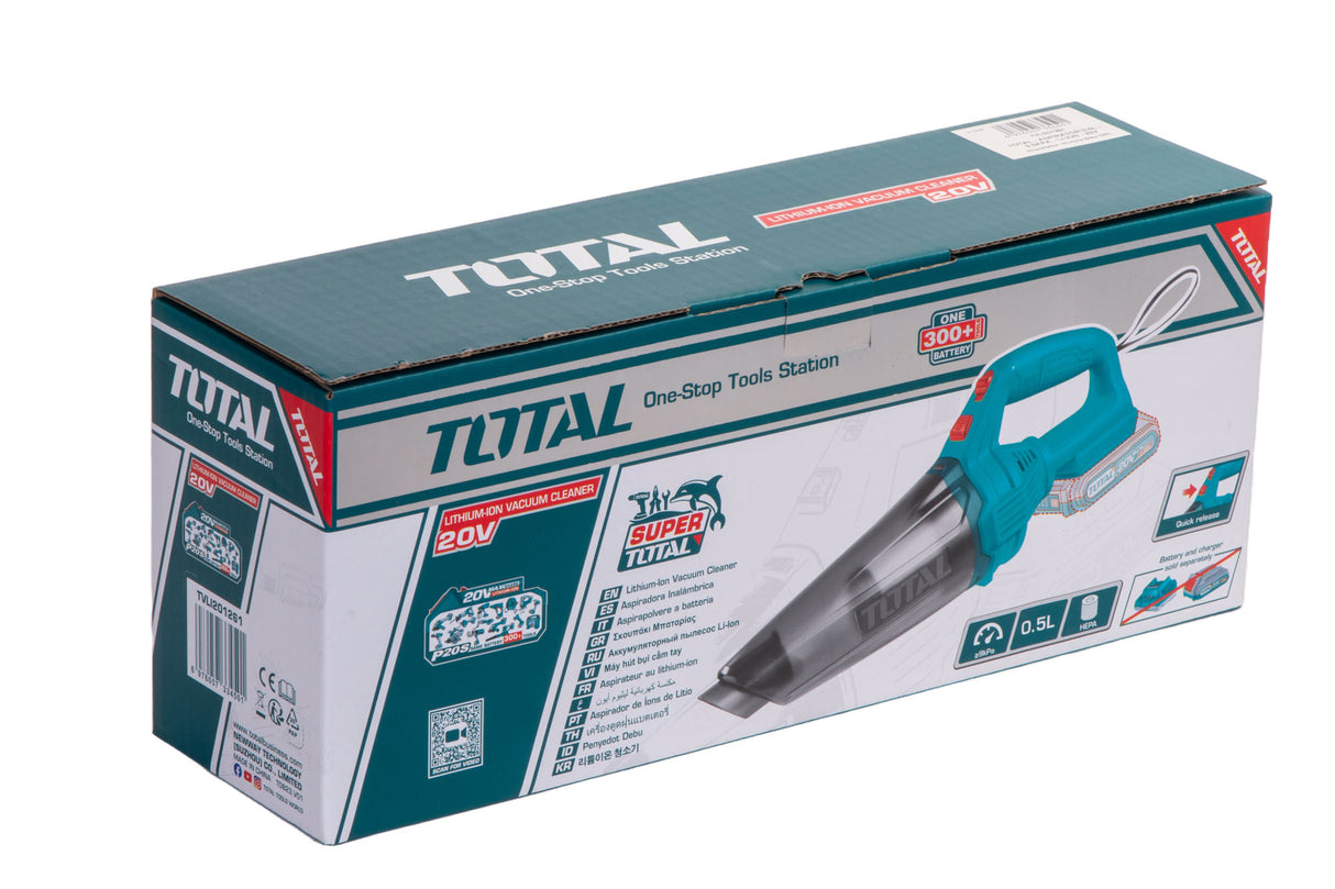 Aspirator TOTAL 20V 0.5L - 9.0KPA - LI-ION NU include acumulator si incarcator, 5, atomico.ro