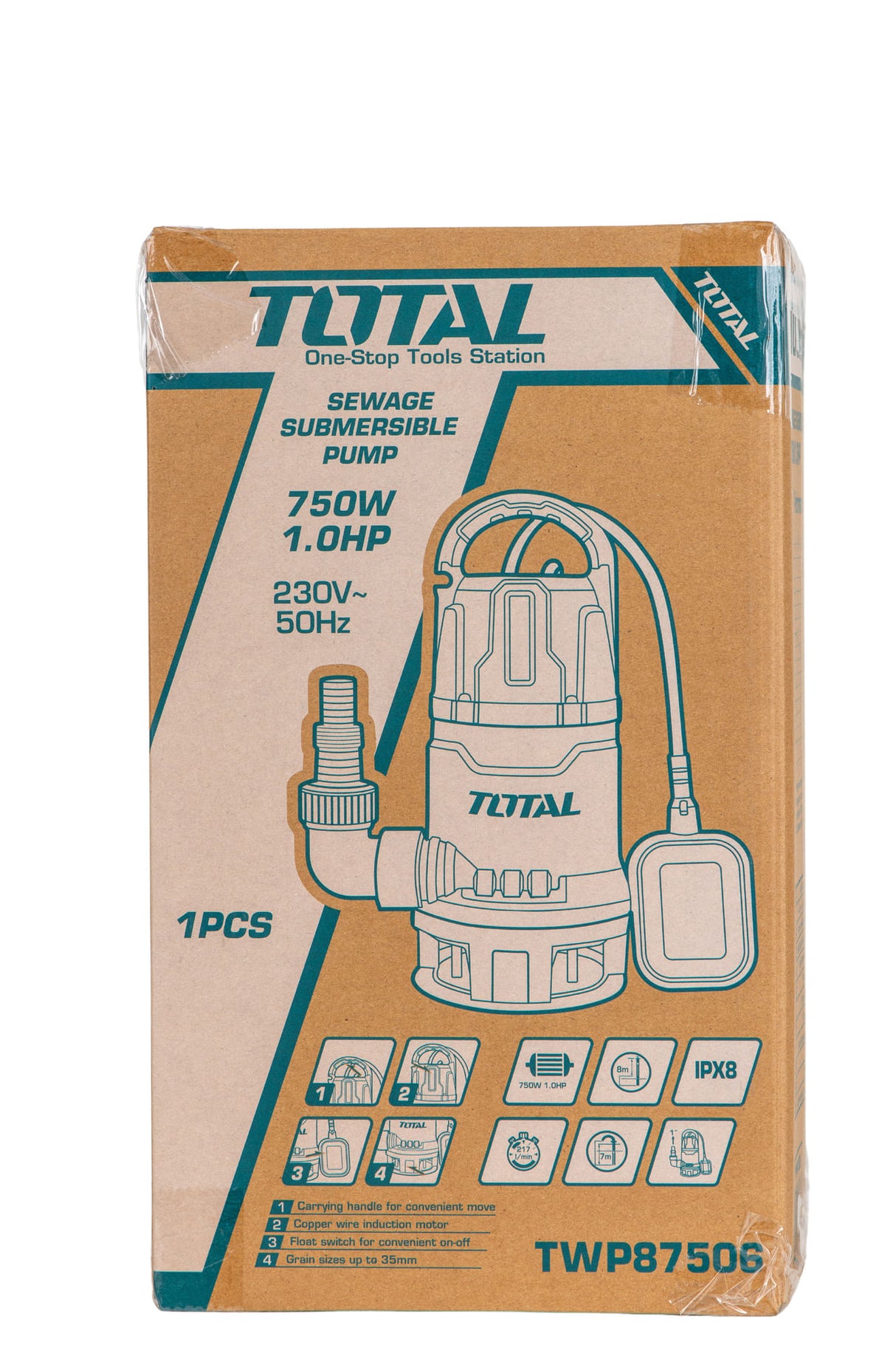 Pompa submersibila TOTAL - apa murdara - 750W, 6, atomico.ro