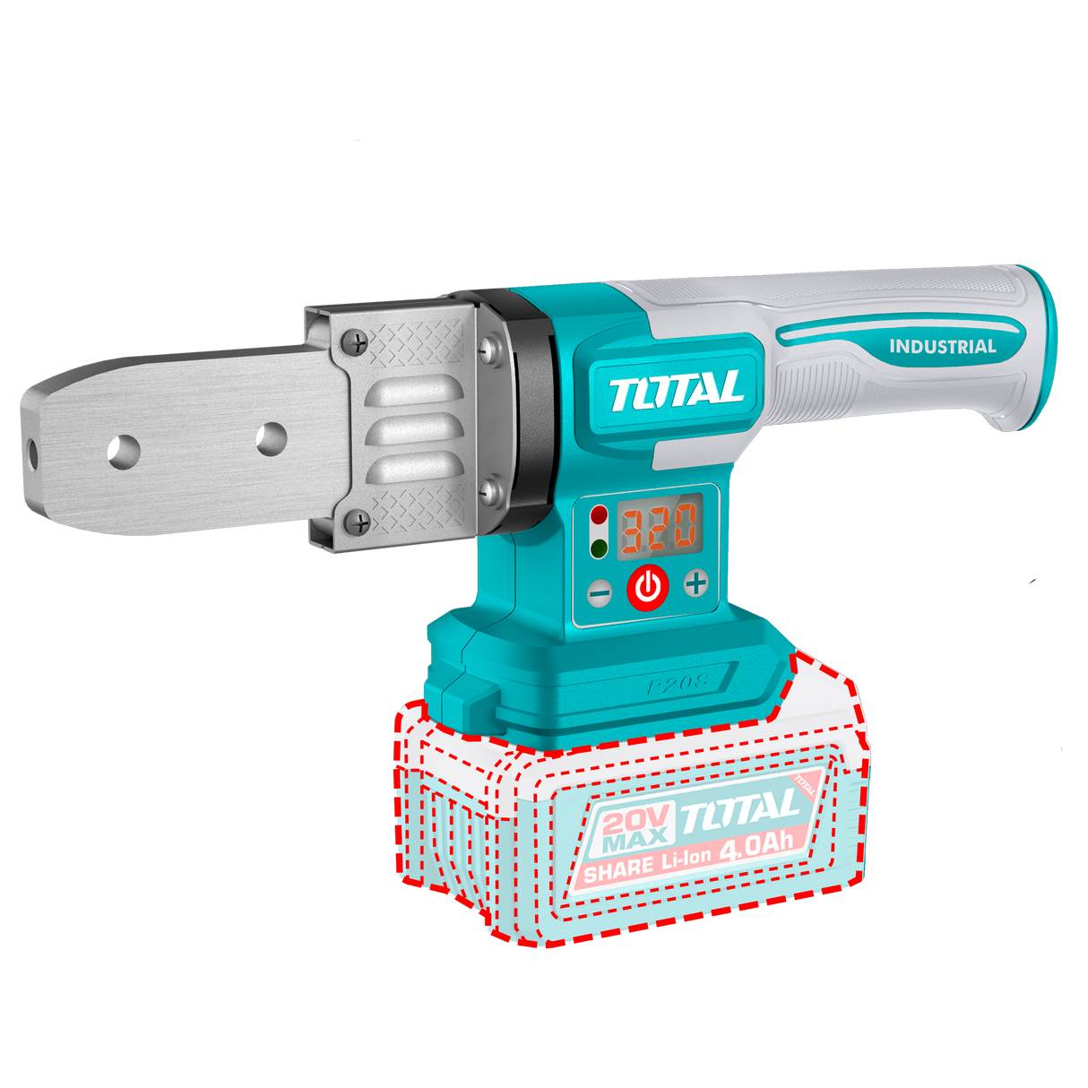 Aparat sudura tevi PPR TOTAL 20V – termofuziune portabila pentru instalatii sanitare, 6, atomico.ro