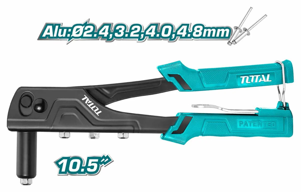 Cleste pentru nituri Total, 10.5, 2.4mm, 3.2mm, 4mm, 4.8mm, 3, atomico.ro