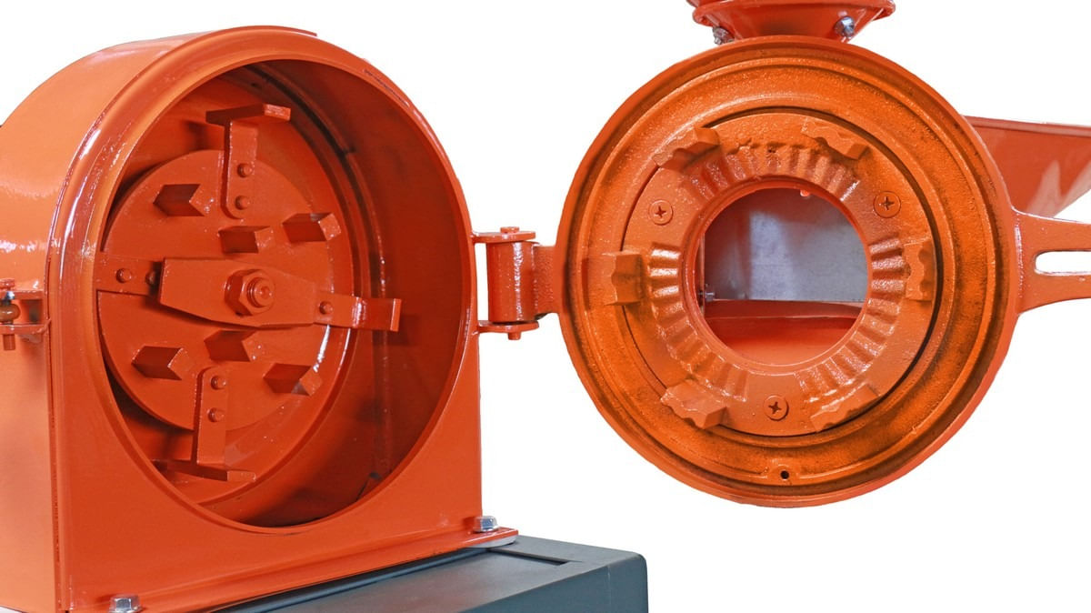 Moara profesionala pentru cereale OMAC MO 2200, 2200 W, 2800 rpm, 2 cuve, 250 kg/h, 2, atomico.ro