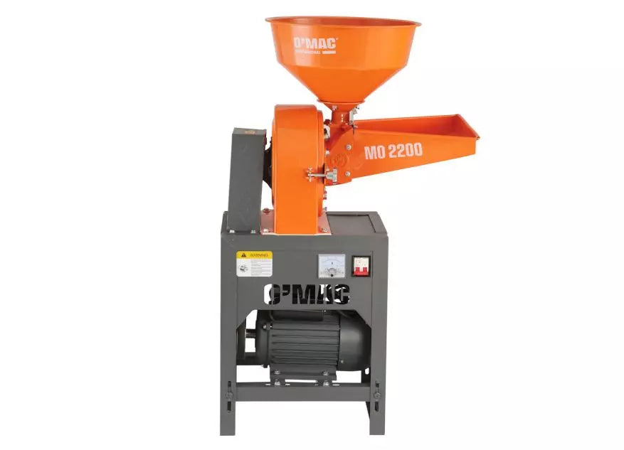 Moara profesionala pentru cereale OMAC MO 2200, 2200 W, 2800 rpm, 2 cuve, 250 kg/h, 4, atomico.ro