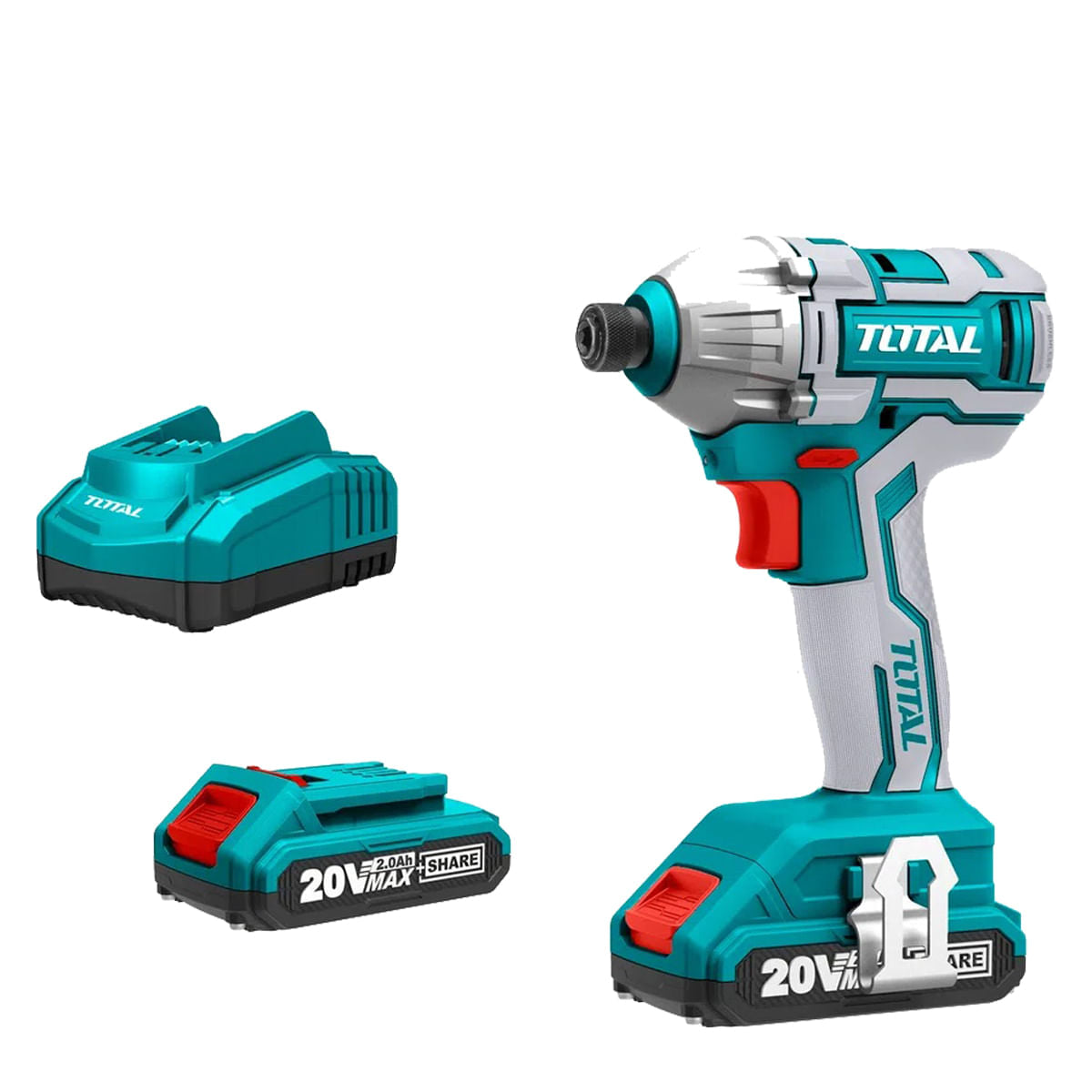 Masina de insurubat cu impact TOTAL - 2 acumulatori 20V, 2Ah, 3550 rpm, 2, atomico.ro